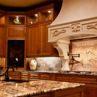 Marie Antoinette Custom Stone Range Hood